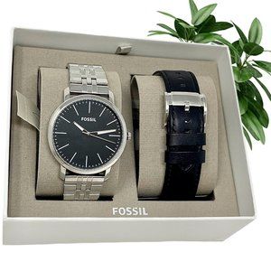 NWT FOSSIL Luther Interchangeable Strap Gift Set BQ2466SET